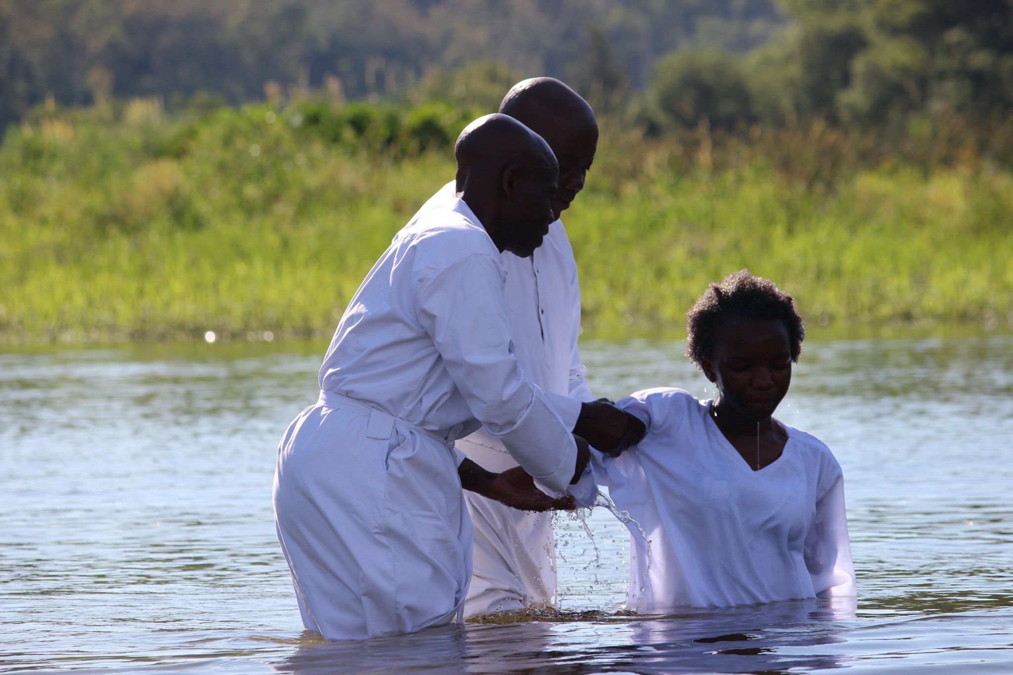 Celebration after baptism